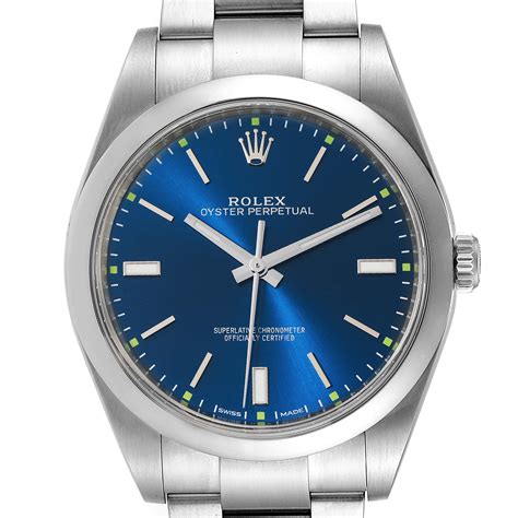 rolex oyster 39.blue|rolex oyster perpetual 39 price.